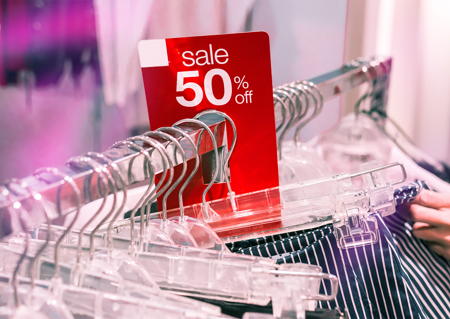 Clothing Sales Rack