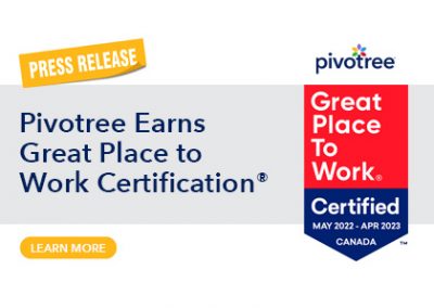 Pivotree Earns Great Place to Work Certification®