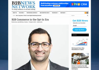 B2B Commerce in the Opt-In Era