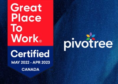 Pivotree Bags “Great Place to Work” Certification (Canada, 2022) in Multiple Categories