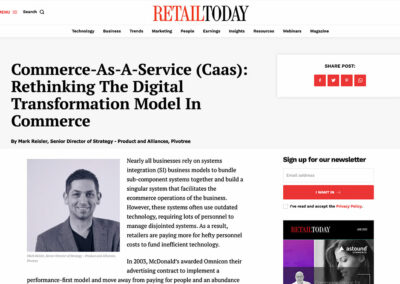 Commerce-As-A-Service (Caas): Rethinking The Digital Transformation Model In Commerce